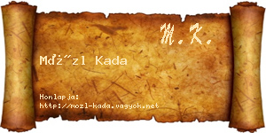 Mözl Kada névjegykártya